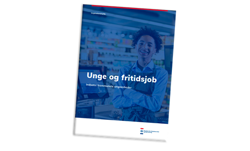 Forside til hæfte Unge og fritidsjob - indsats i kommune ungeenheder