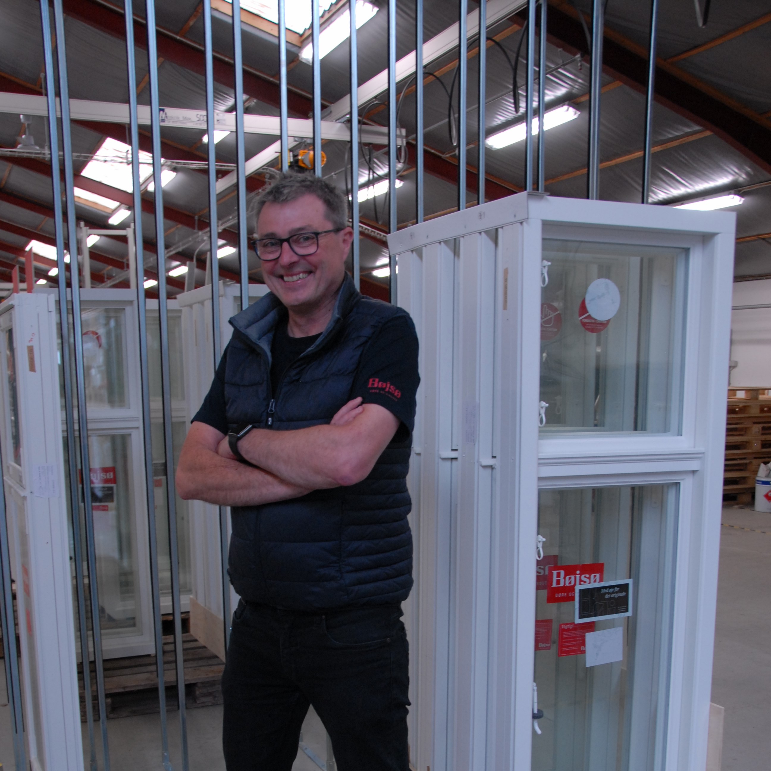 Brian Walhauer, produktionschef, Bøjsø døre og vinduer