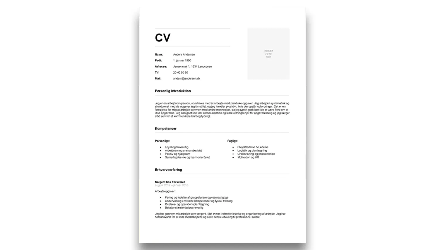 Værktøj til veteraner: Sådan laver du dit CV